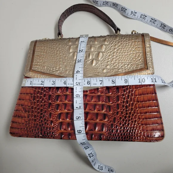 Brahmin Gabriella Rose Gold Provense Satchel Purse. - Picture 16 of 16